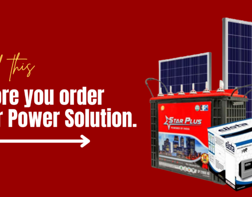 Solar vs. Traditional Power Solution Power Solutions containing Battery and Solar Pannels