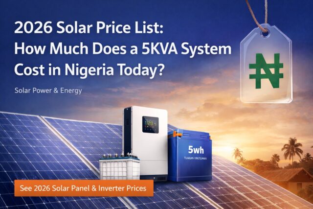 Solar panels, hybrid inverter and lithium battery