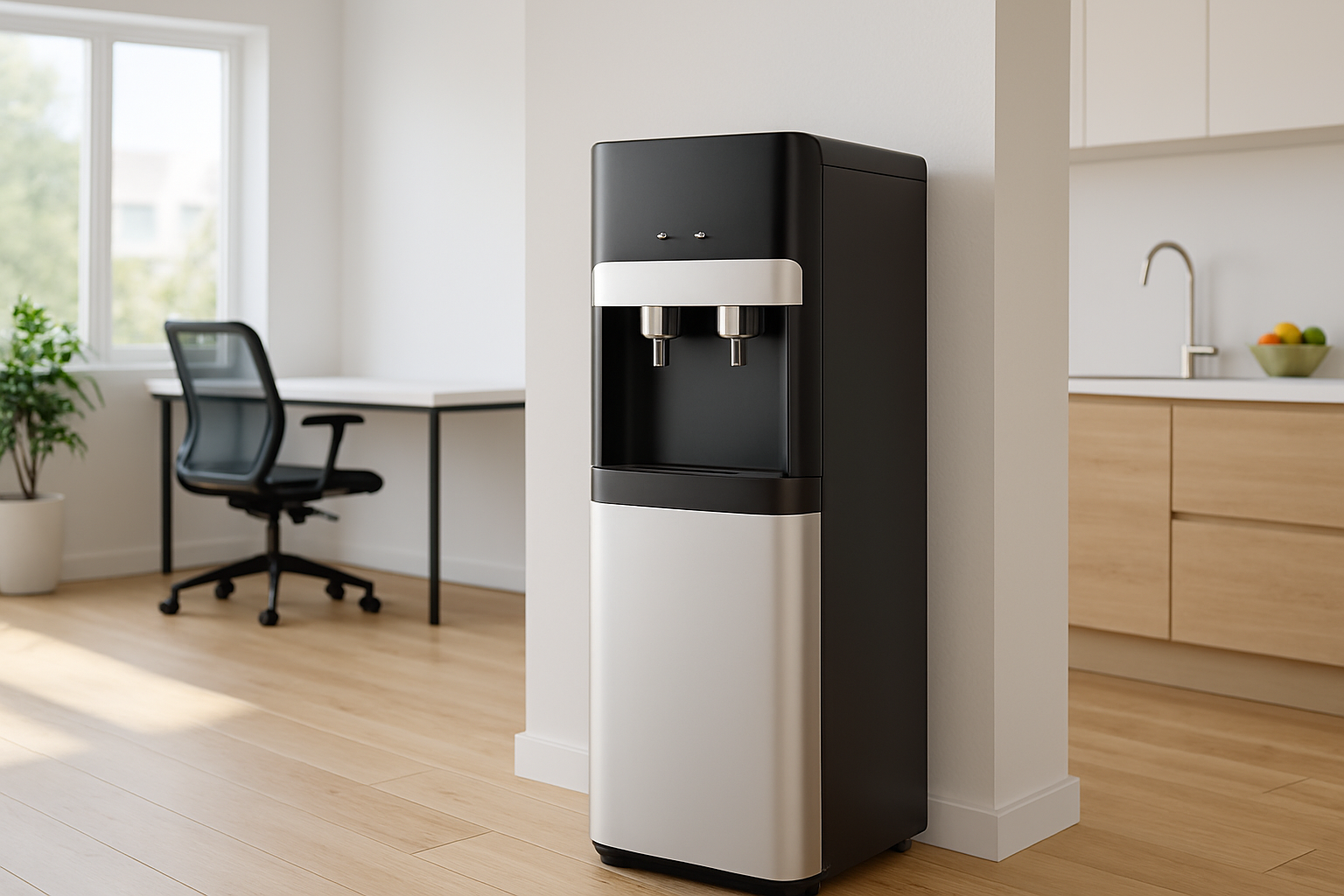 Modern water dispenser providing clean drinking water for Nigerian homes and offices