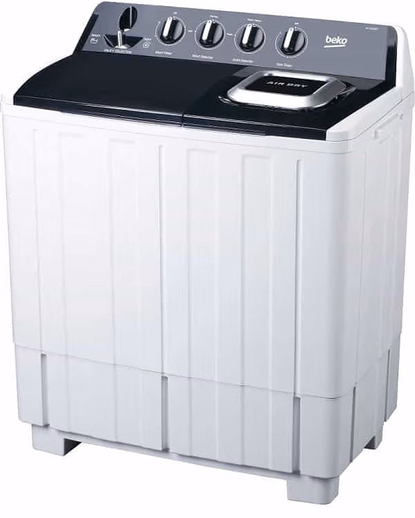 Beko Semi Automatic 10kg Twin Tub Washing Machine with Pump WTT100