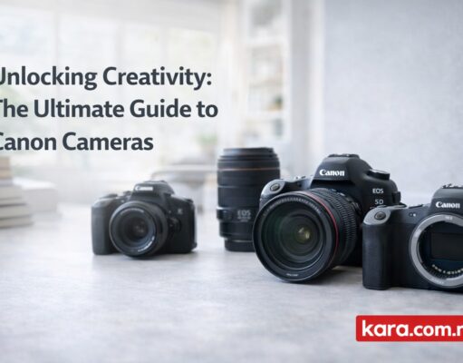 A Professional Guide to Canon Cameras for Nigerian Creators Canon camera displayed in a modern photography workspace showing professional photography setup for creators and photographers in Nigeria.