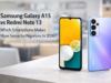 Samsung Galaxy A15 vs Redmi Note 13: Which Smartphone Makes More Sense for Nigerians in 2026? Samsung Galaxy A15 and Redmi Note 13 smartphones displayed on a clean modern workspace background comparing mid range phones for Nigerian buyers.