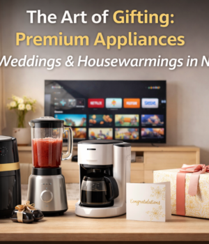 The Art of Gifting: Premium Appliances for Weddings & Housewarmings in Nigeria Premium home appliances arranged as wedding and housewarming gifts in a bright Nigerian living room