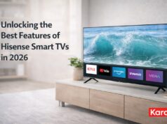 Hisense Smart TVs in 2026: A Complete guide to unlocking the Best Features Hisense Smart TV in a modern Nigerian living room displaying streaming apps and 4K picture quality in a bright home entertainment setup.