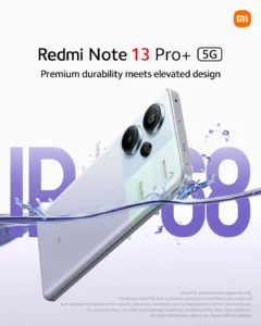 Redmi Note 13 Pro water Resistance capacity