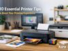 10 Essential Printer Tips to Boost Your Printing Experience in Nigeria Modern office workspace showing inkjet and laser printers printing documents with headline text “10 Essential Printer Tips to Boost Your Printing Experience” for a Kara.com.ng blog header.