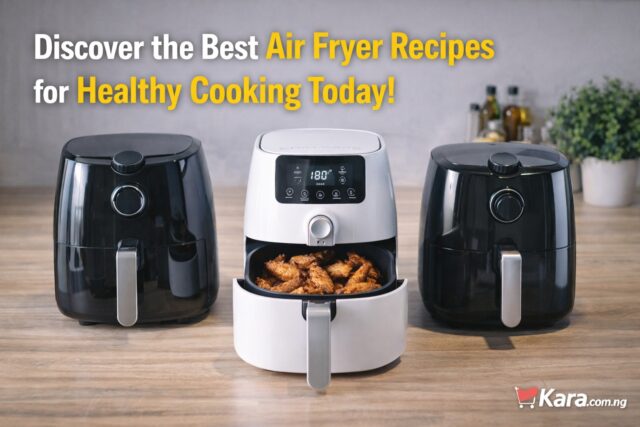 Air fryers displayed on a kitchen counter with crispy chicken inside one basket, illustrating healthy air fryer recipes for everyday cooking.