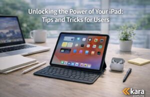 Unlocking the power of your iPad: tips and tricks for users iPad on a modern workspace desk with keyboard and Apple Pencil showing tips and tricks for unlocking the full power of your iPad