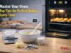 Master Your Oven: Top Tips for Baking Every Time Modern kitchen scene with oven baking pastries and baking tools showing tips for perfect baking every time